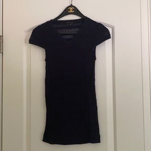 Theory sheer striped tee